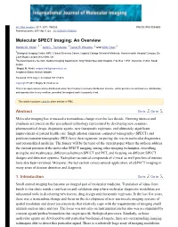 Molecular SPECT Imaging: an Overview