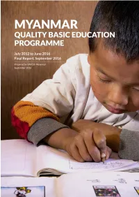 Myanmar Quality Basic Education Programme