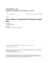 Rotational Motion (The Dynamics of a Rigid Body)