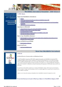 Worldskills International Newsletter - 2008 Volume 4 We Welcome All Worldskills in This Issue
