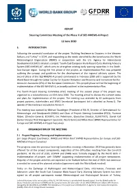 Steering Committee Meeting of the Phase II of SEE-MHEWS-A Project