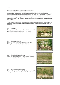 Annex a Creating a Natural River Using Soil Bioengineering