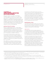 Chapter 1.2: Arms Control 30 Initiatives in Action in Africa