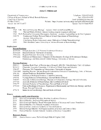 Curriculum Vitae 1/2021