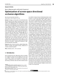 Optimization of Screen-Space Directional Occlusion Algorithms