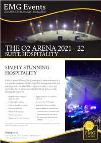 (PDF): O2 Arena Events