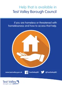 Help That Is Available in Test Valley Borough Council