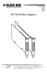 PCI SCSI Host Adapters