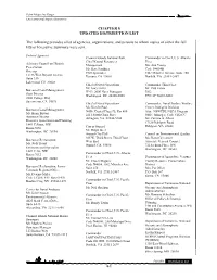 Section 8.0 Distribution List