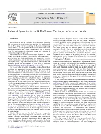 Sediment Dynamics in the Gulf of Lions: the Impact of Extreme Events
