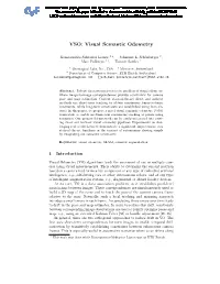 VSO: Visual Semantic Odometry