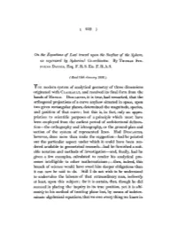 259 ) on the Equations of Loci Traced Upon the Surface of The