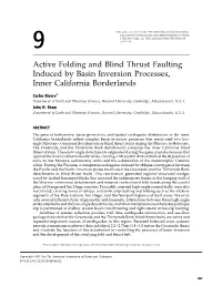 Active Folding and Blind Thrust Faulting Induced by Basin Inversion Processes, Inner California Borderlands, in K
