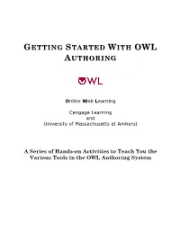Getting Started with Owl Authoring
