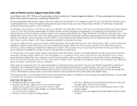 John of Monte Corvino: Report from China 1305