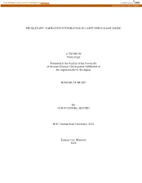 Narrative Integration in 16-Bit Video Game Music