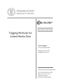 Tagging Methods for Linked Media Data