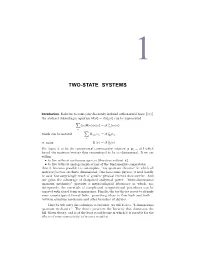 Two-State Systems