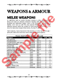 Weapons & Armour