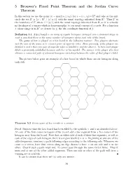 5 Brouwer's Fixed Point Theorem and the Jordan Curve Theorem