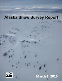 Alaska Snow Survey Report