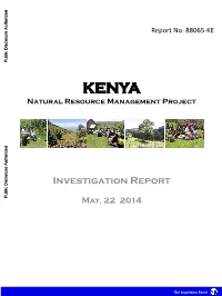 KENYA Natural Resource Management Project Public Disclosure Authorized