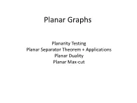 Planar Graphs