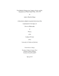 Post-Industrial Engineering: Computer Science and the Organization of White-Collar Work, 1945-1975