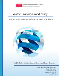 Water: Economics and Policy 2021 – ECI Teaching Module