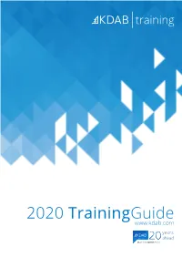 KDAB Training Guide 2020