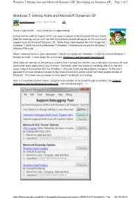 Windows 7, Bitmap Fonts and Microsoft Dynamics GP - Developing for Dynamics GP