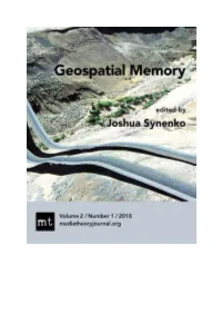 Geospatial Memory