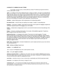 Glossary of Railway Terms