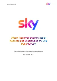 Sky Response to Call for Evidence
