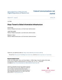 Steps Toward a Global Information Infrastructure
