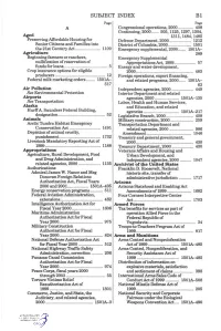 SUBJECT INDEX Bl