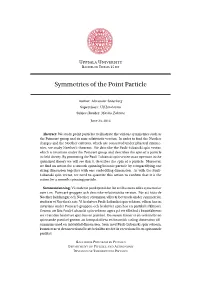 Symmetries of the Point Particle