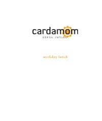 Weekday Lunch Welcome