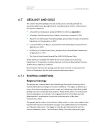 4.7 Geology and Soils