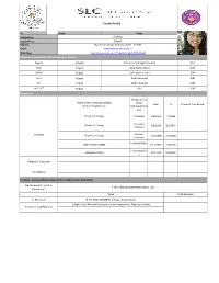 Faculty Profile
