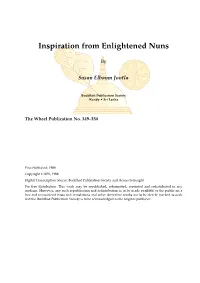 Inspiration from Enlightened Nuns