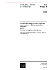 Iso 14698-1:2003(E)