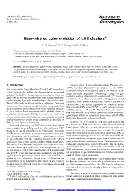 Near-Infrared Color Evolution of LMC Clusters