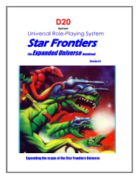 Star Frontiers
