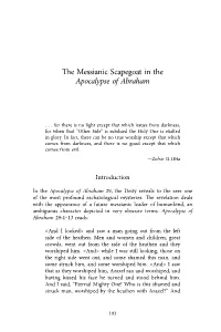 The Messianic Scapegoat in the Apocalypse of Abraham