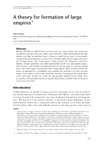 A Theory for Formation of Large Empires*