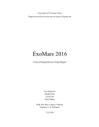 Exomars 2016