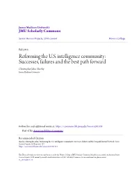 Reforming the US Intelligence Community