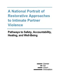 A National Portrait of Restorative Approaches to Intimate Partner Violence