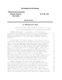 As Adopted by the Senate 132Nd General Assembly Regular Session